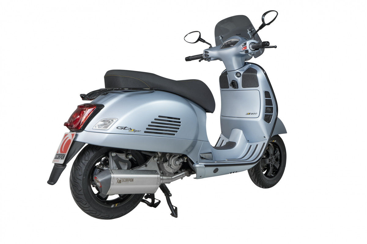 Výfuk SCORPION Red Power, Vespa GTS, ​GTS Super, ​GTV 300ccm Euro5 2020- RVE218SE