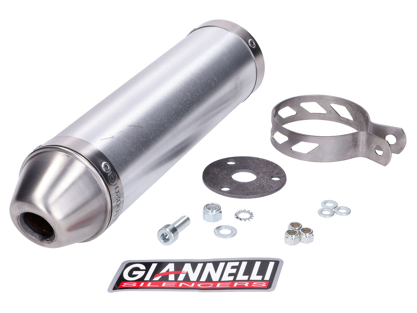 Levně Koncovka výfuku Giannelli Alu, Aprilia RS4 50 11-15, GPR 50 10-15 GI-33661HF