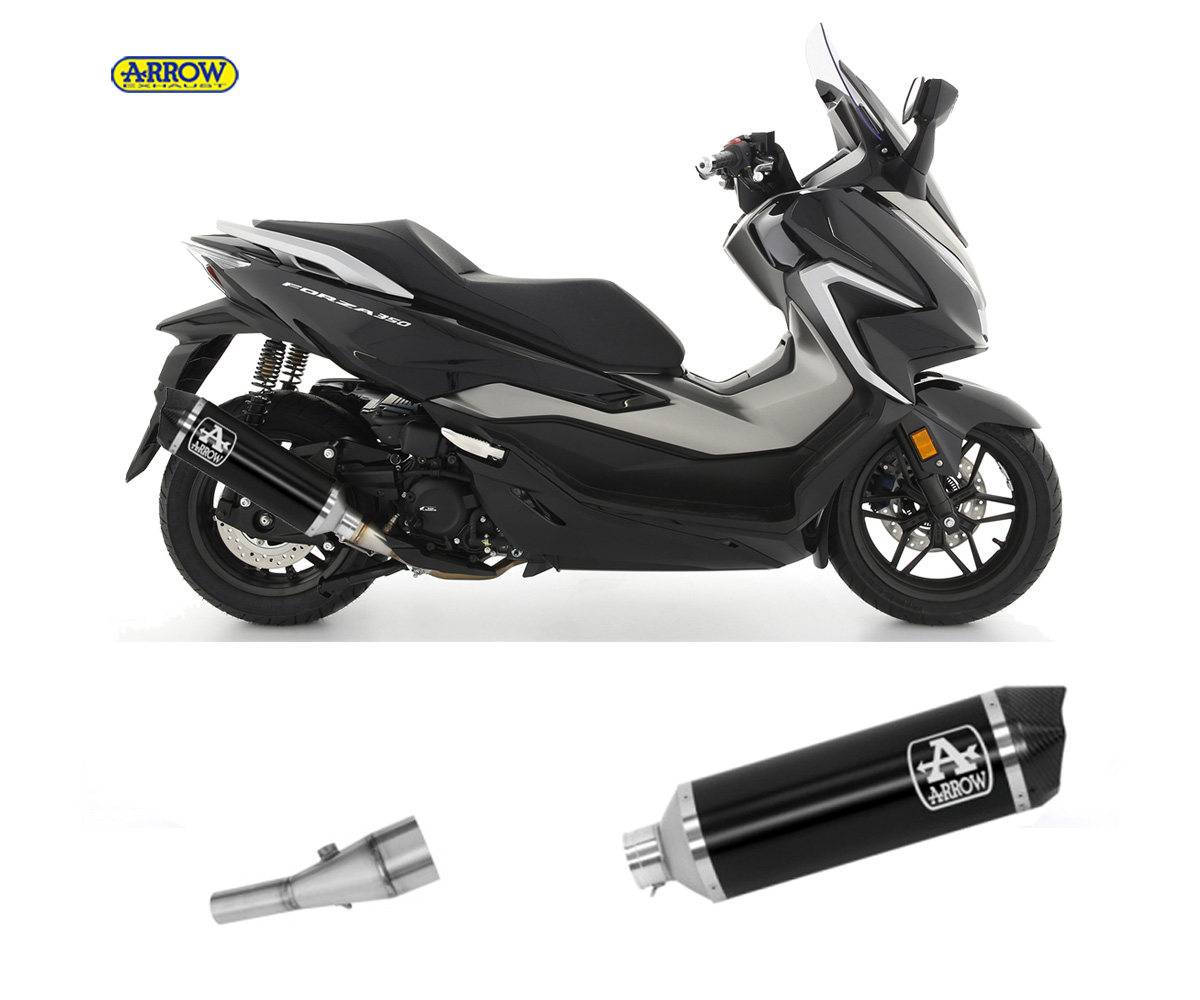 Koncovka výfuku ARROW Urban Alu.Dark/C, Honda Forza / SH 350 Euro5 2021-> 53538AKN