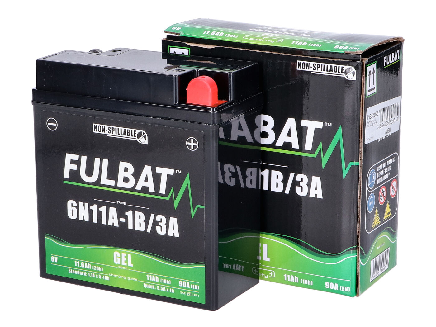 Levně Baterie Fulbat 6N11A-1B/3A 6V 11Ah gelová FB550957