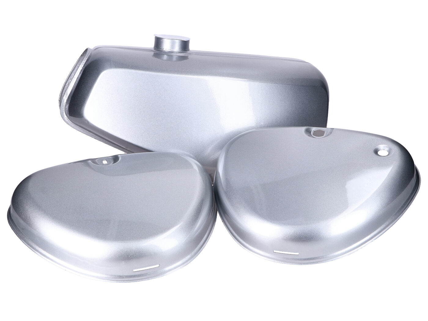 Diverse / Import Nádrž a boční kryty, stříbrná, Simson S50, S51, S70 49098