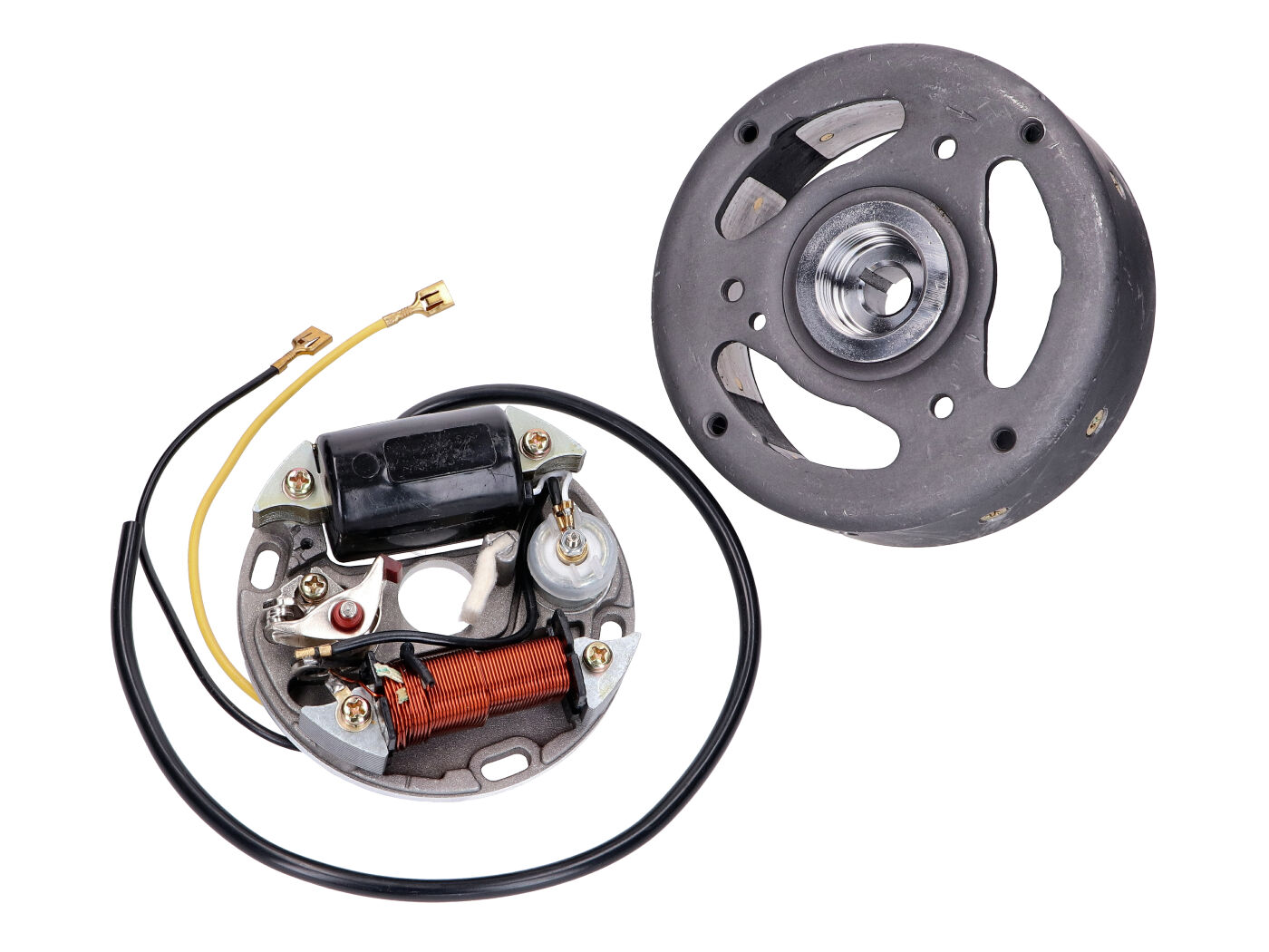 101 Octane Kompletní zapalování 6V 17W po směru hodinových ručiček Puch Maxi E50, Sachs, Hercules, Zündapp IP44402