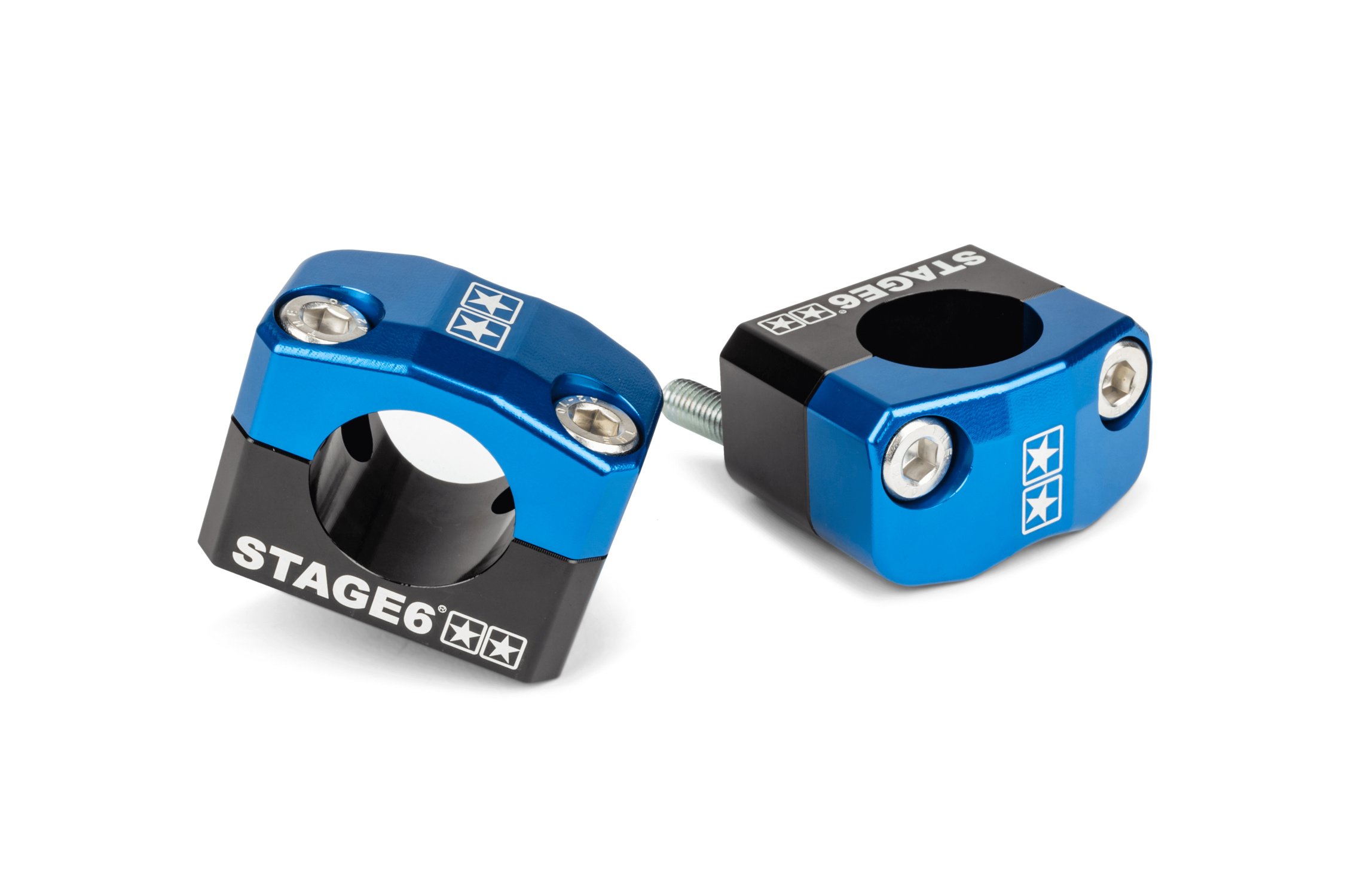 Držáky řidítek Stage6 28,6mm modré