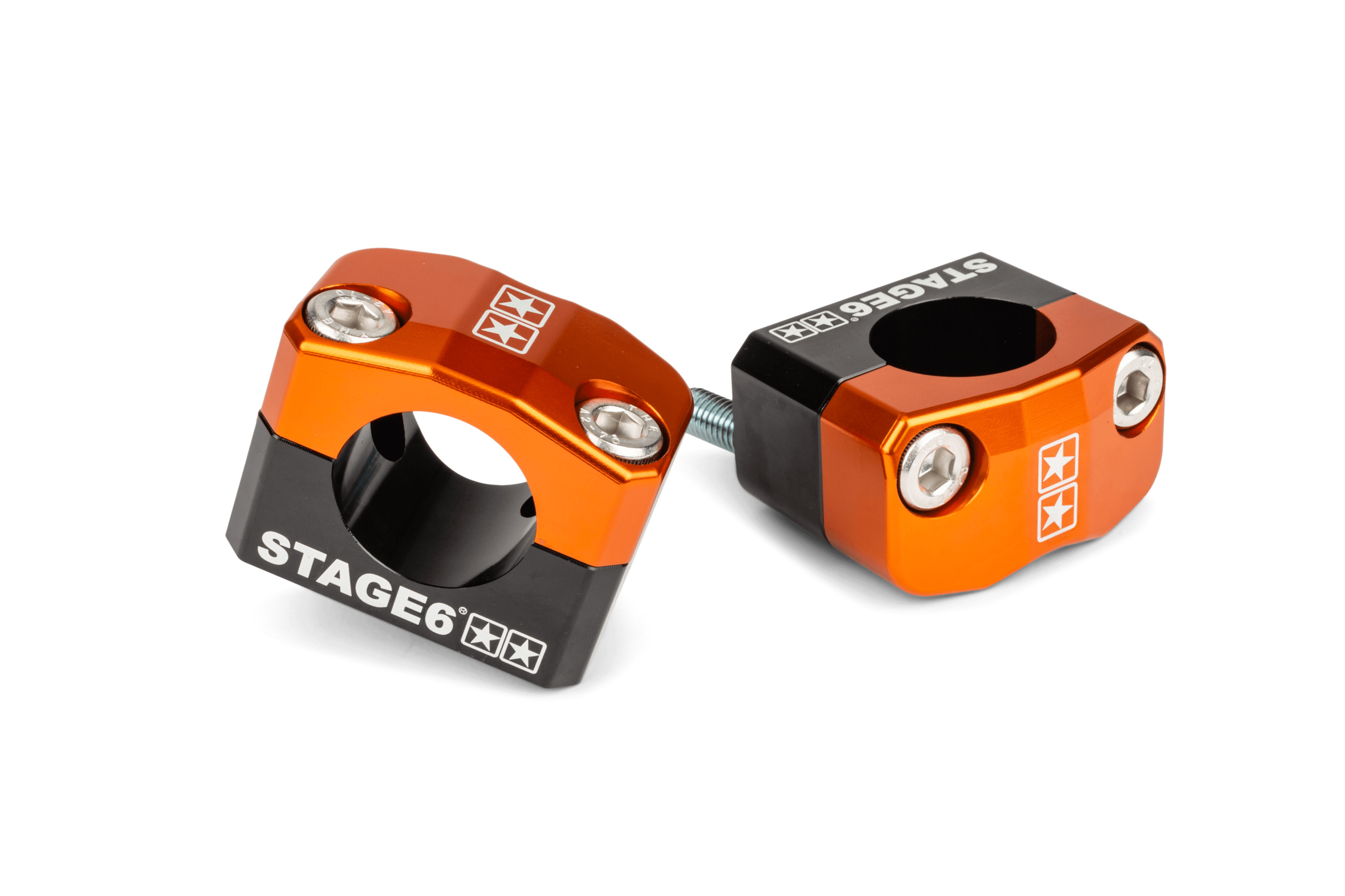 Držáky řidítek Stage6 28,6mm oranžové