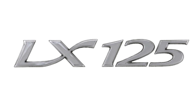 Piaggio Nápis / logo "LX 125" na pravý boční kryt, Vespa LX 125 ccm PI656223