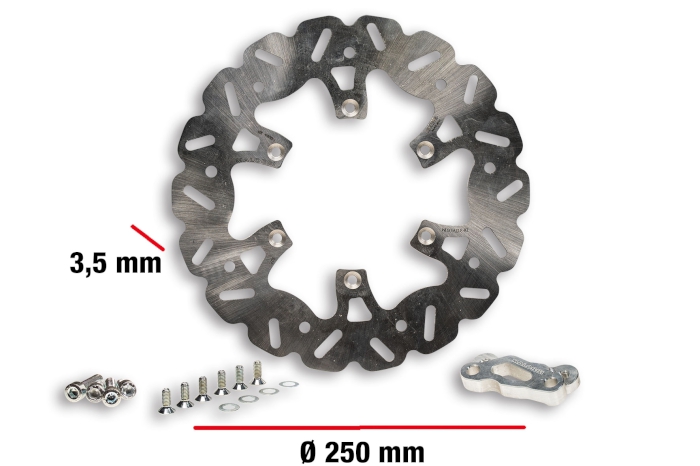 Brzdový kotouč Malossi Whoop Oversize přední 250mm, Gilera Runner SP (06-) 6217513