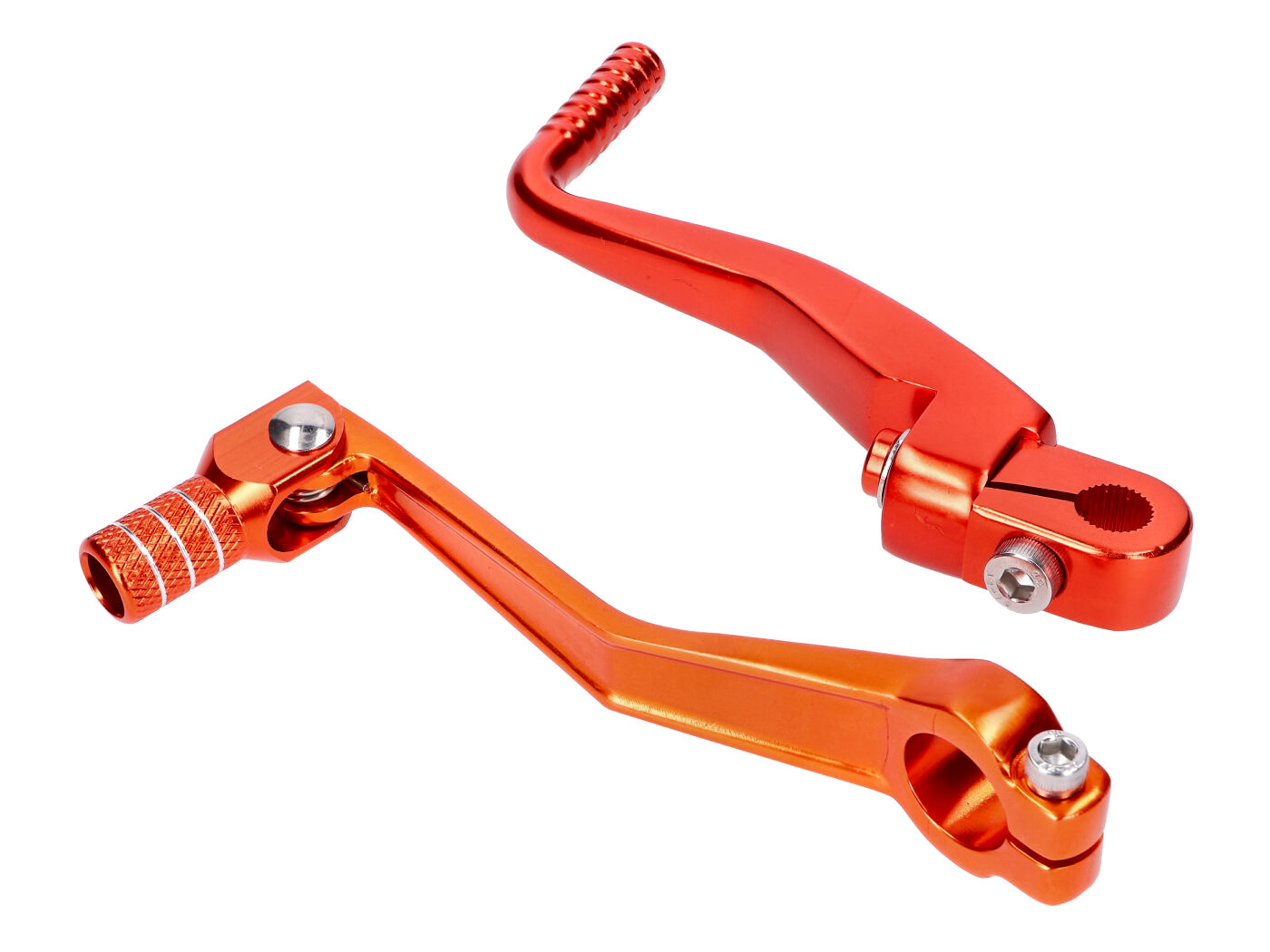 101 Octane Sada řadičky a nakopávačky hliník oranžová Simson S50, S51, S53, S70, S83 49317