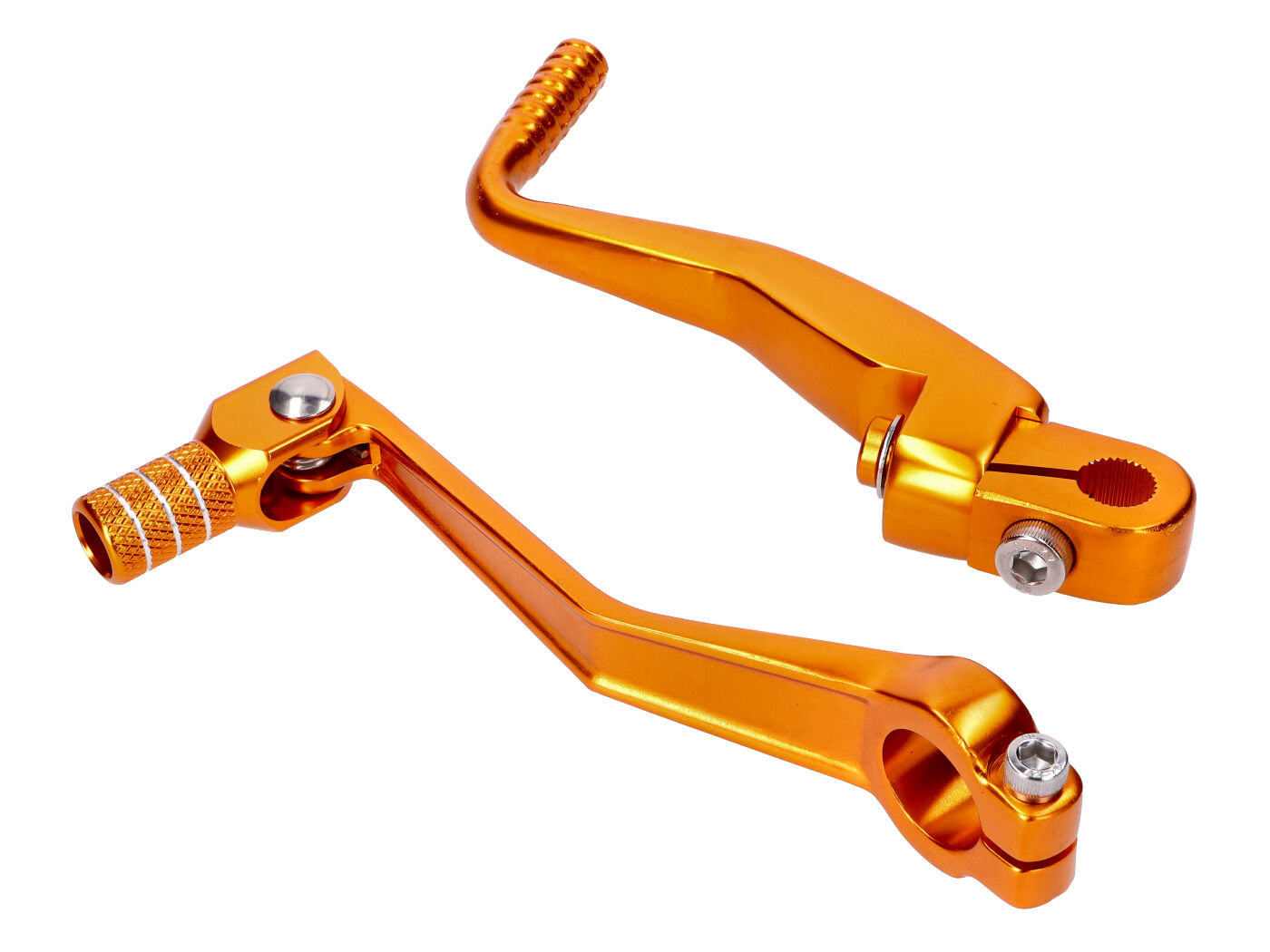 101 Octane Sada řadičky a nakopávačky hliník zlatá Simson S50, S51, S53, S70, S83 49318