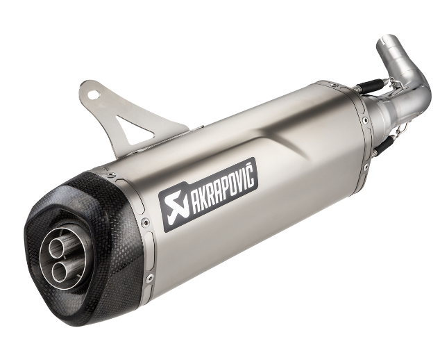 Akrapovic Výfuk Akrapovič Slip-On Line SS stříbrný, Vespa GTS, GTV 125, 250, 300 Euro3 / Euro4 AKRAPO35