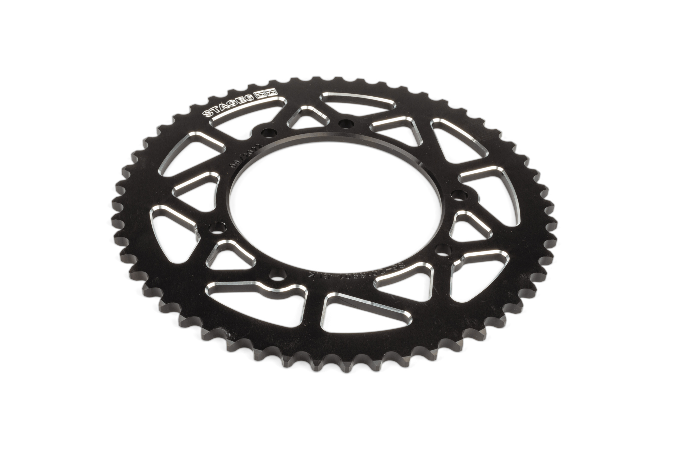 Rozeta 53z - 420 Stage6 alu CNC černá Rieju MRT