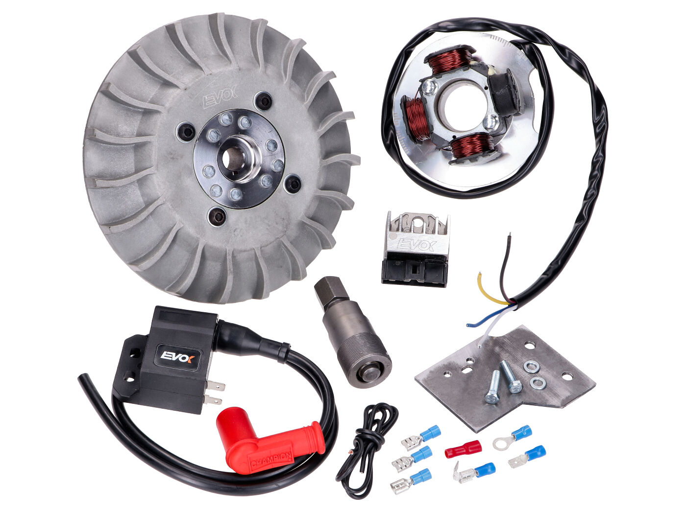 Zapalování EVOK Elektronik 12V 20mm kužel, Vespa Smallframe, PK 49376