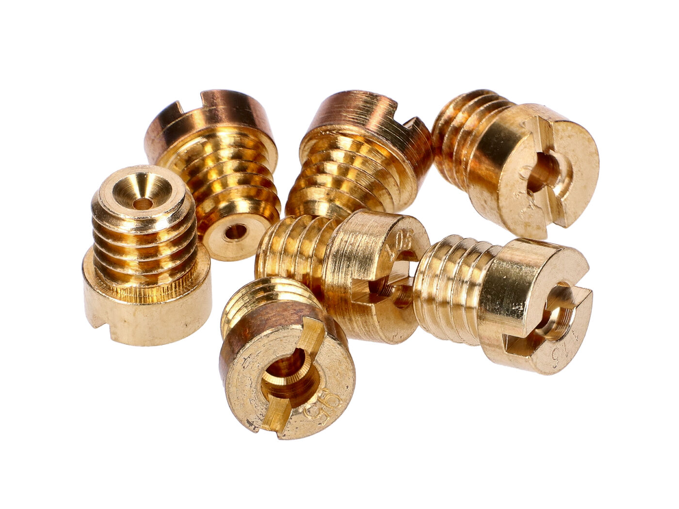 101 Octane Sada hlavních trysek M5 85-115 (7 kusů) karburátory BVF Simson S51, S53, S70, S83, SR50, SR80, KR51/2, M531, M541, M741 IP49165