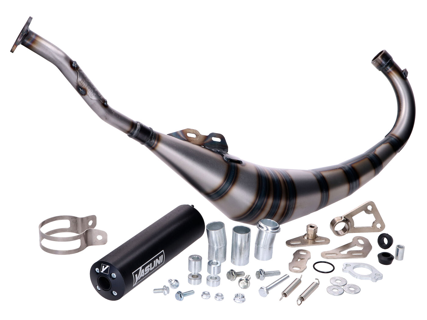 Výfuk Yasuni R2 MAX PRO černý Aprilia RS 50, Yamaha MBK TZR 50, Rieju RS2, RS3 Naked YA915TB
