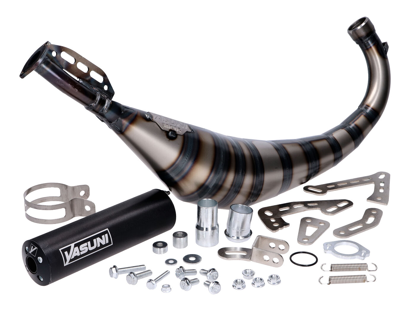 Výfuk Yasuni R3 Carrera MAX Pro černá, Offroad, SM, Minarelli AM, Derbi YA809TB