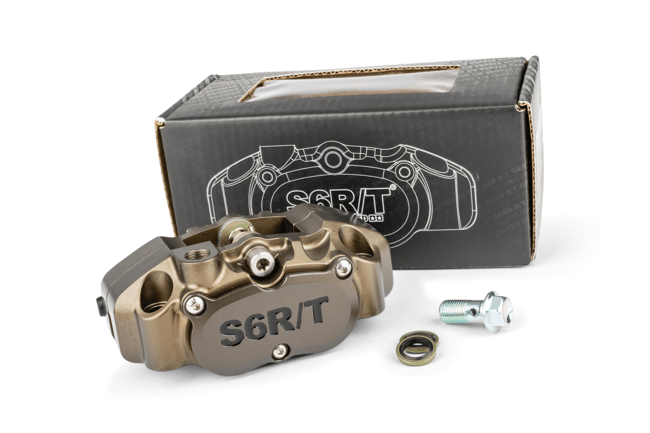 Brzdič 4-pístkový Stage6 R/T MK2 šedý