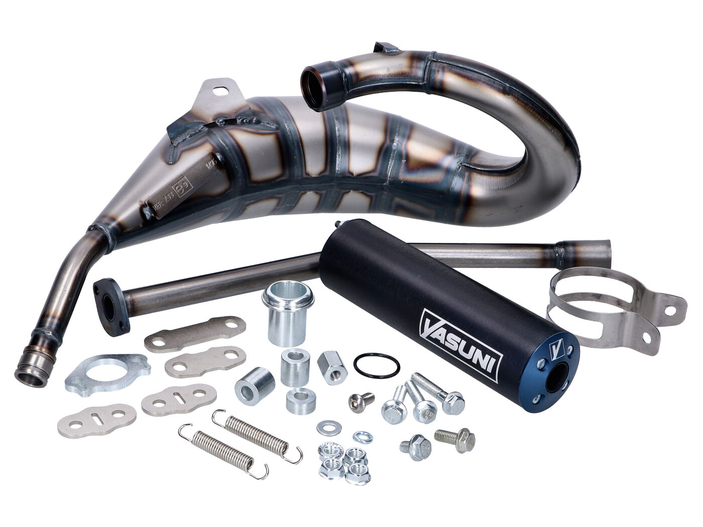 Výfuk Yasuni Cross HM MAX modrá, Aprilia RX, SX, Derbi R, SM, Gilera RCR, SMT YA233TA