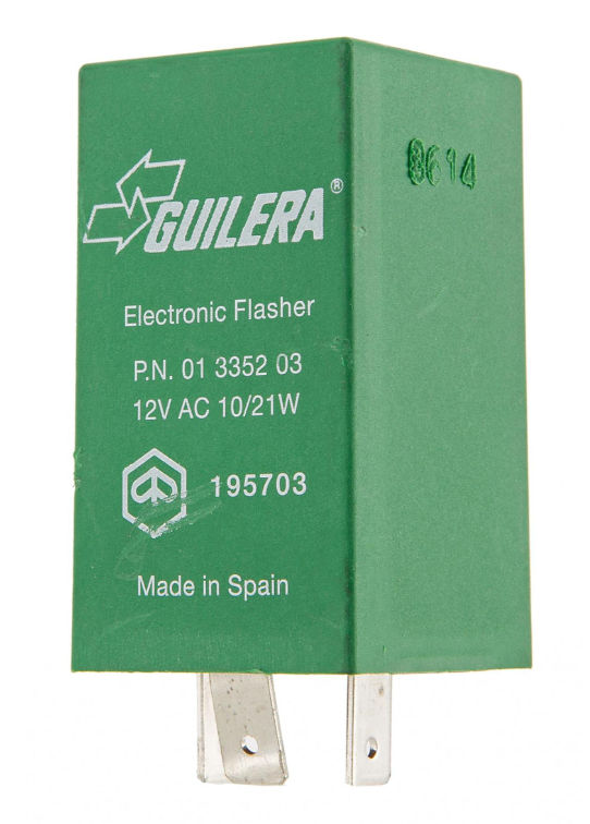 Piaggio Relé blinkrů OEM, Vespa PX80-200 / ​PE / ​Lusso / ​T5 / ​Cosa, 6/12V, 10/21W 85036000