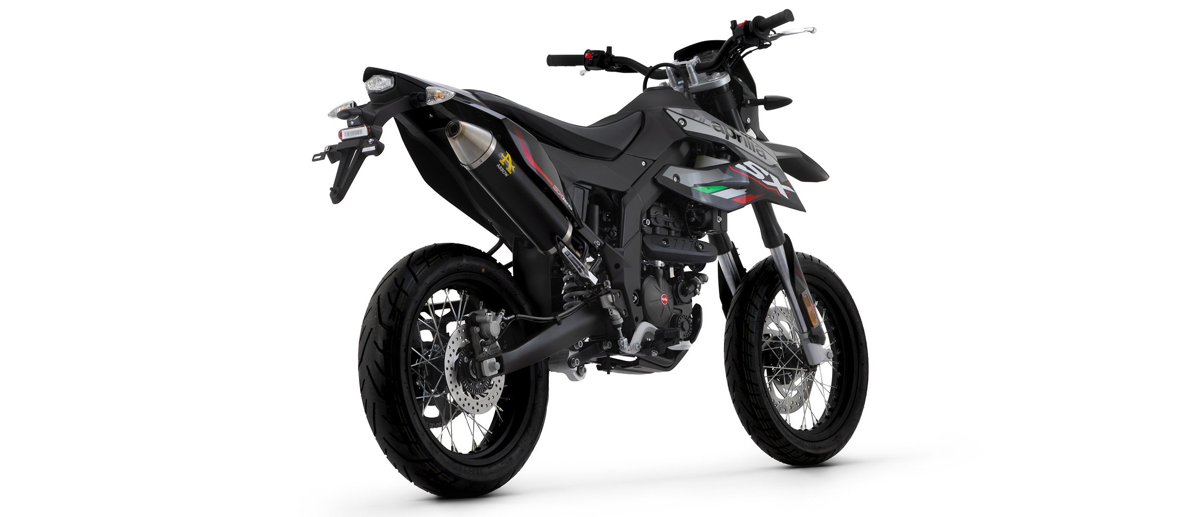 Levně Koncovka výfuku ARROW Off-Road Thunder Alu Dark Aprilia SX / RX 125 E5 2021-2022 52510AON