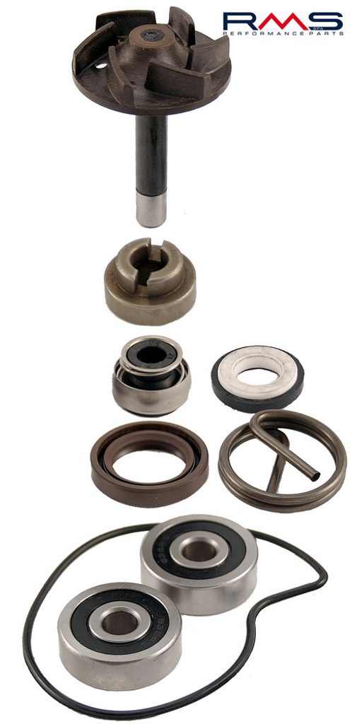 RMS Opravná sada vodní pumpy RMS, Piaggio Beverly / X9 Evo 250 H2O 4T 2004-2006 (starý typ 20mm) 100110220