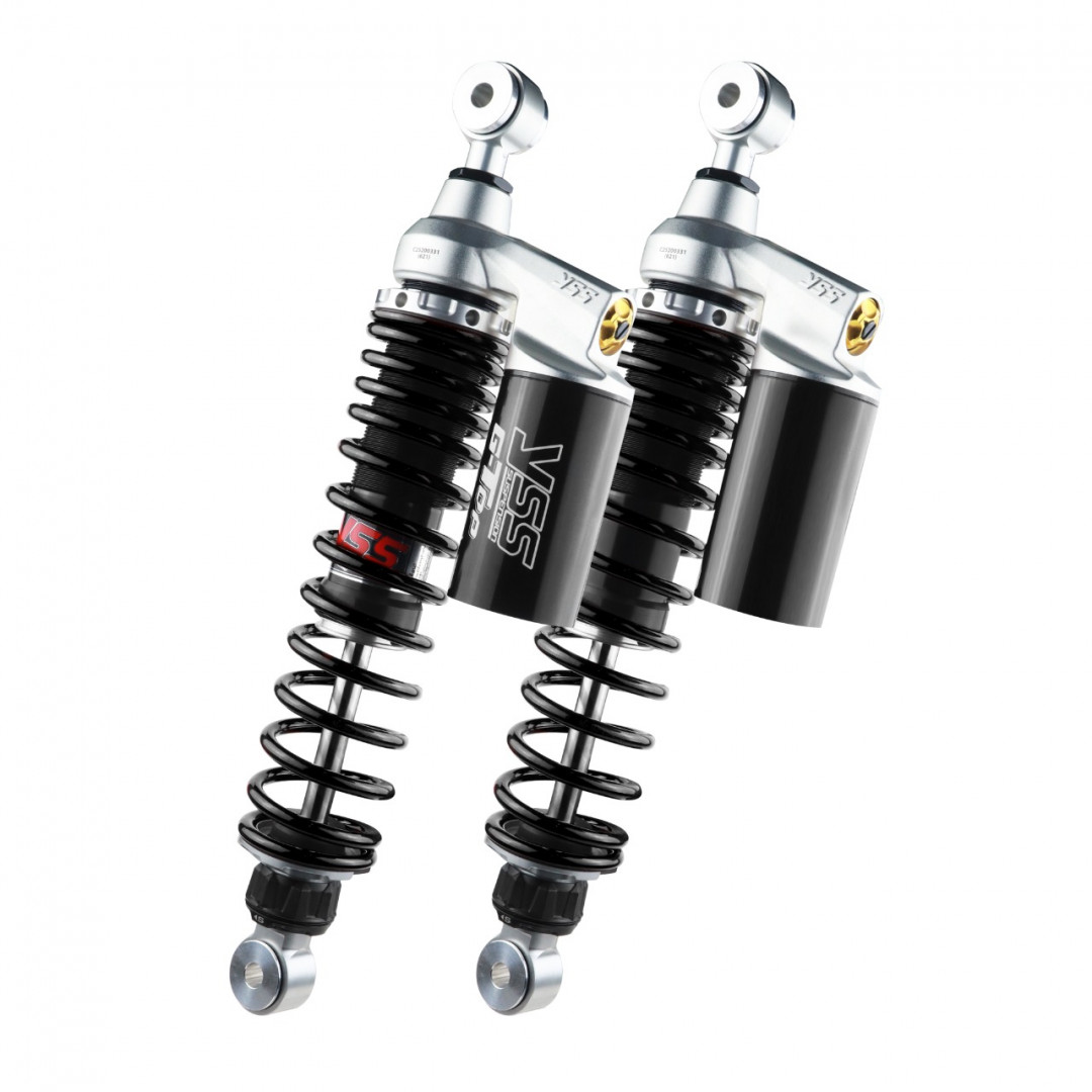 Levně Sada zadních tlumičů YSS Twin Shock G-Top černé, Aprilia SR GT 125 / 200 TG362-370TRCJ-05-888