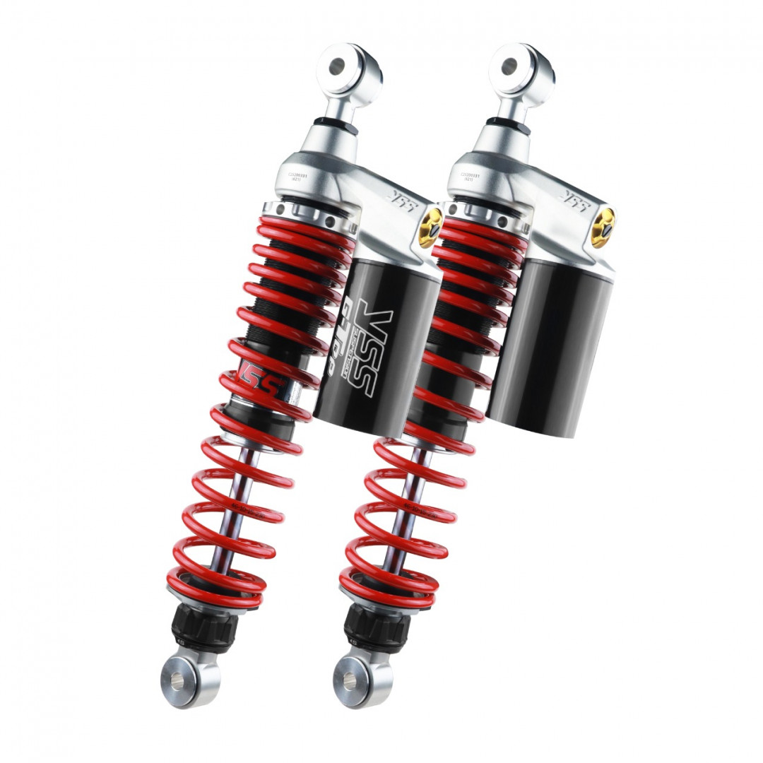 Levně Sada zadních tlumičů YSS Twin Shock G-Top červené, Aprilia SR GT 125 / 200 TG362-370TRCJ-05-858