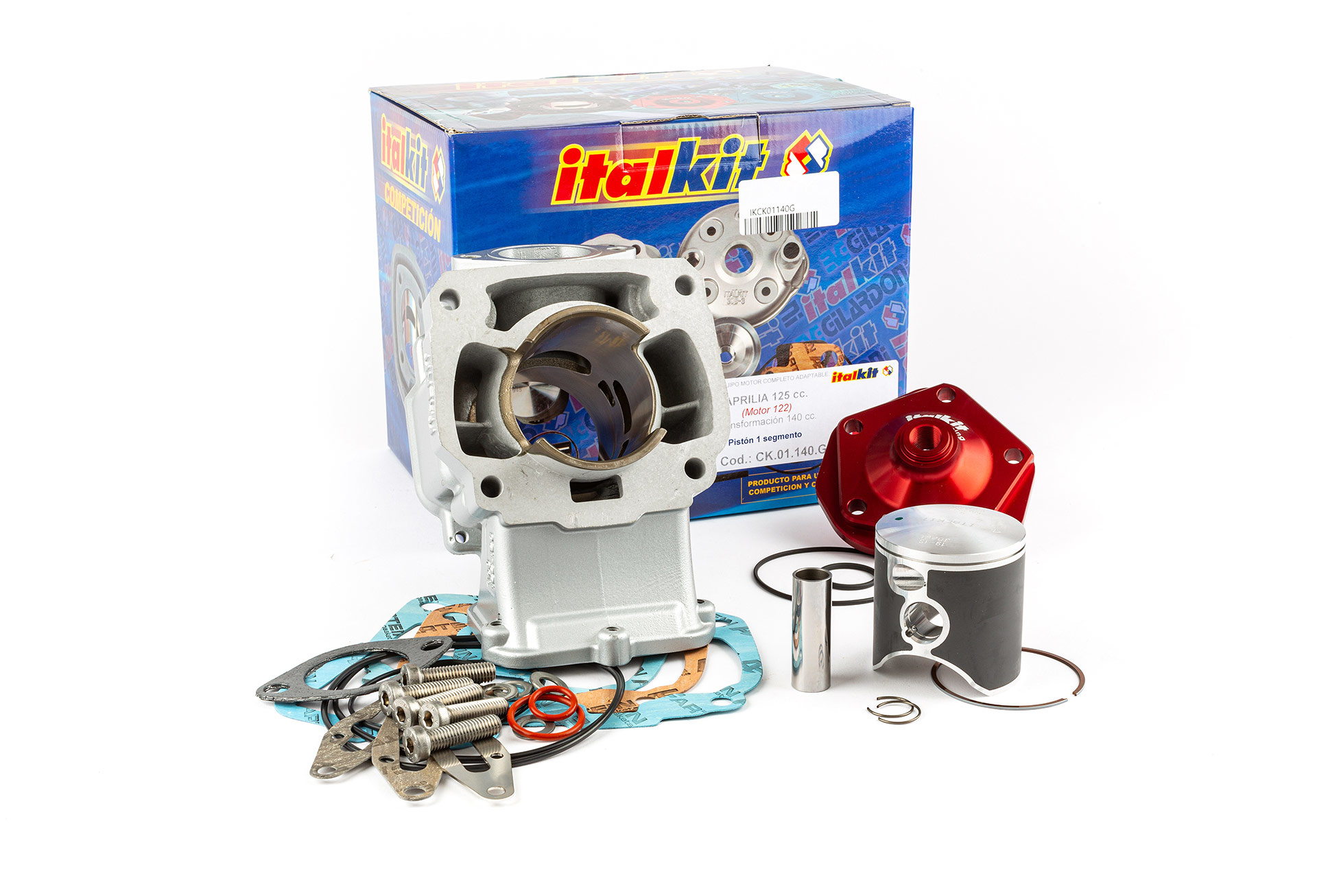 Válec Italkit Racing 140 ccm 57mm, Aprilia RS 125 2T LC (122 ROTAX motor)