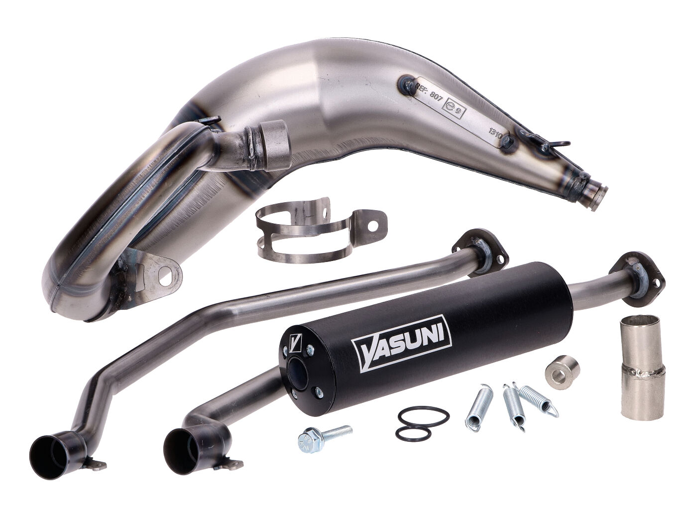 Výfuk Yasuni Cross ML černá, Sherco 50 SE-R, SE-RS, SM-R, SM-RS