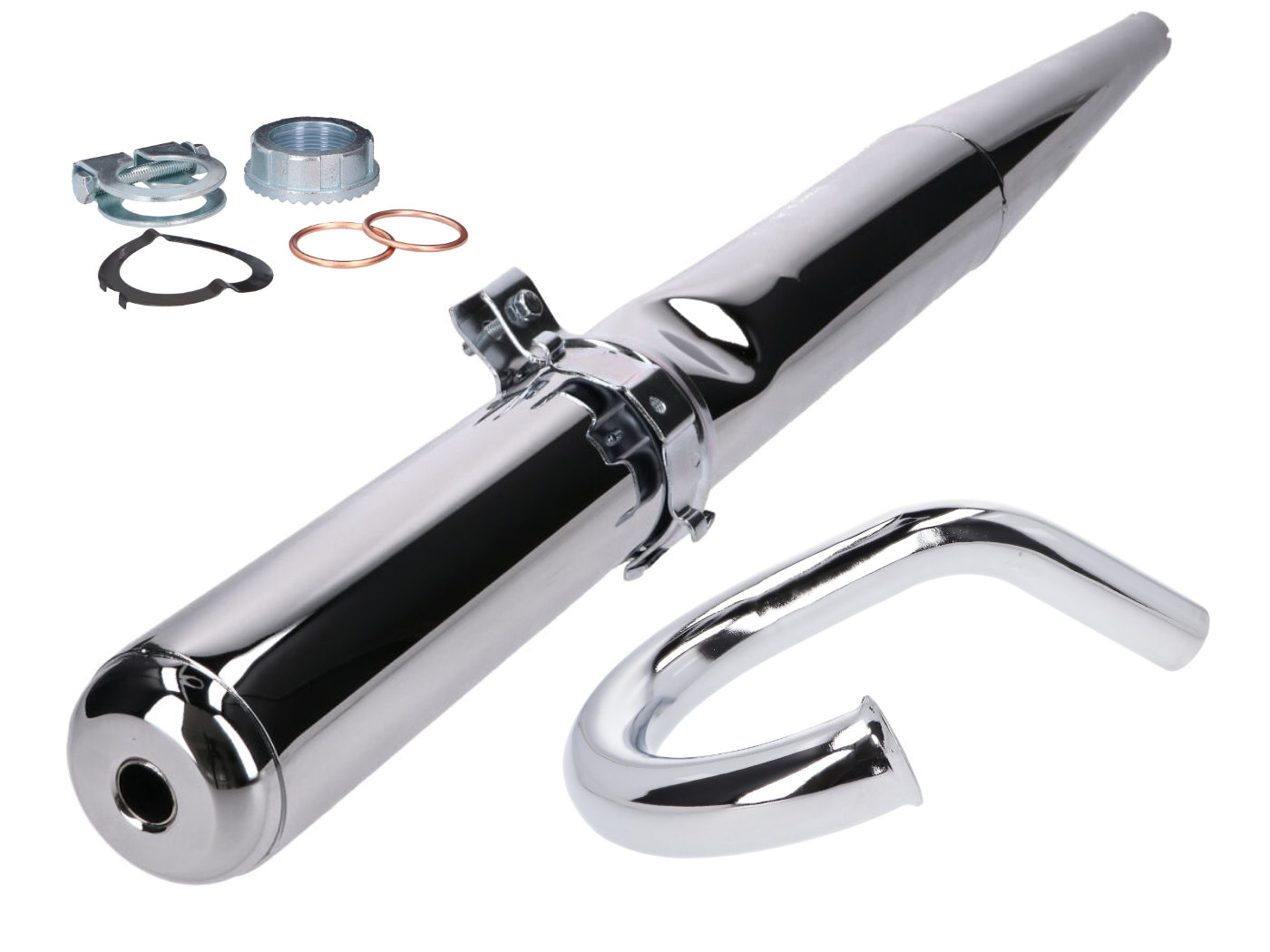 OEM Standard Sada výfuku Enduro 28mm, Simson S50, S51, S70, S53, S83 Enduro KIT.A.53192