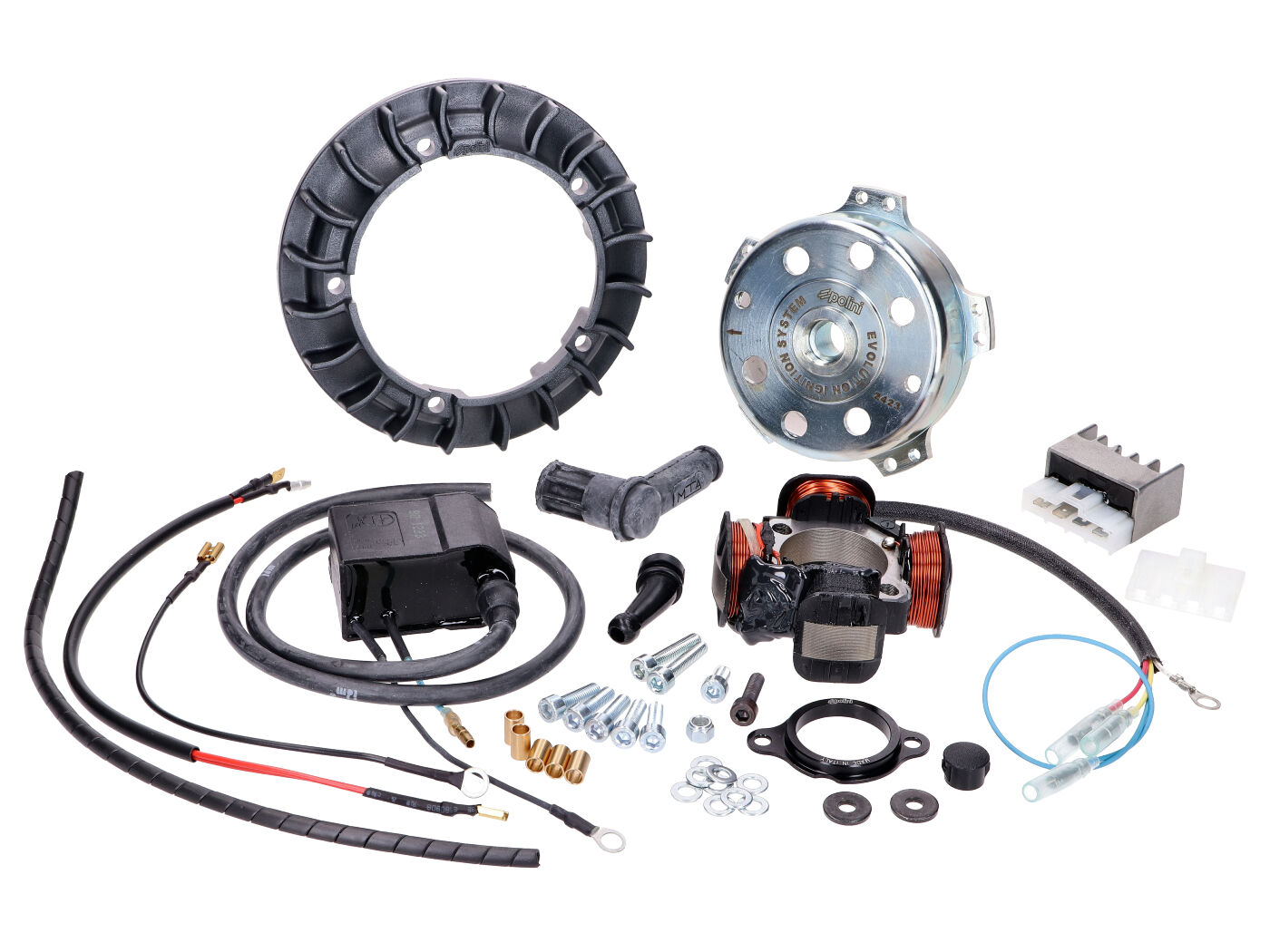 Zapalování Polini Evolution 12V, Piaggio Ciao, Boss, Boxer, SI, Grillo, Bravo, Superbravo 171.0556