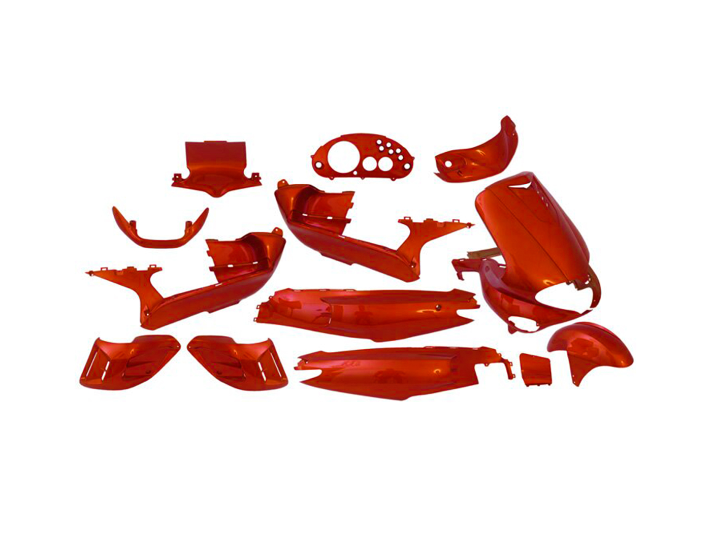 Levně Edge Bikeparts Sada plastů EDGE 15ks oranžová, Gilera Runner -2005