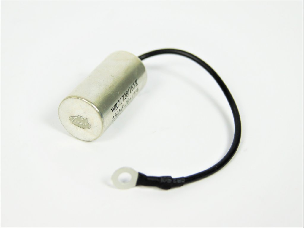 Motomax Kondenzátor s očkem (kabel 120mm), Jawa / ČZ