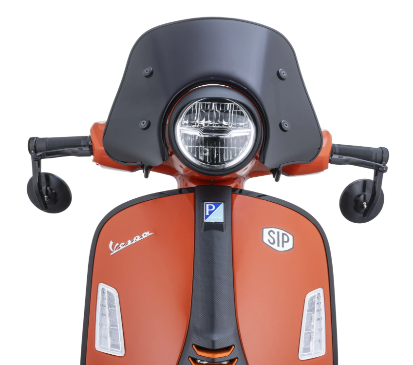 Levně Plexi ERMAX Piccolo, černě tónované, Vespa GTS /​ GTS Super 125-300ccm (2023-) ERM65375