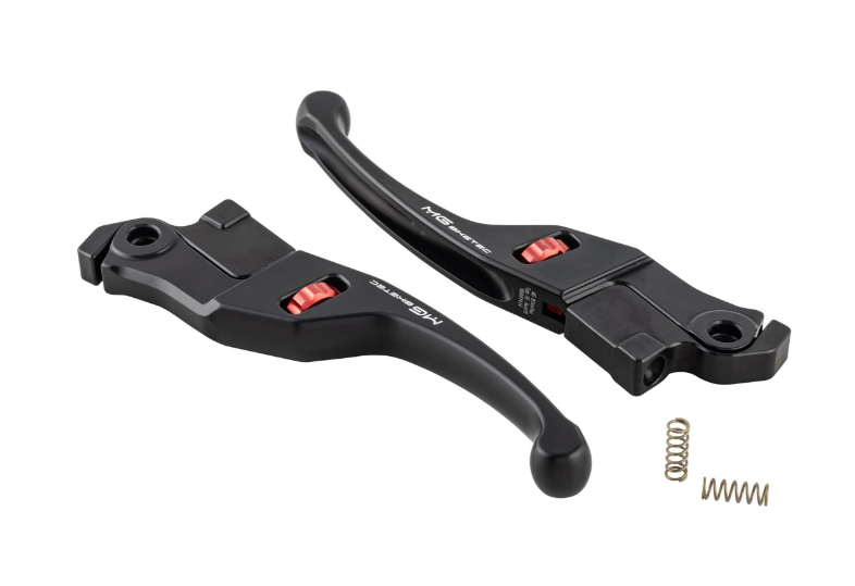 MG Biketec Sada nastavitelných CNC brzdových páček MG Biketec, černý elox s červenou, Vespa GTS / ​GTS Super 125 / ​300 ccm (2023-) MG337523