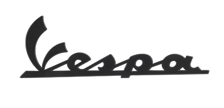 Levně Piaggio Nápis / znak "Vespa", černý, 150x50 mm, Vespa GTV 300 RST (2023-) PI005862