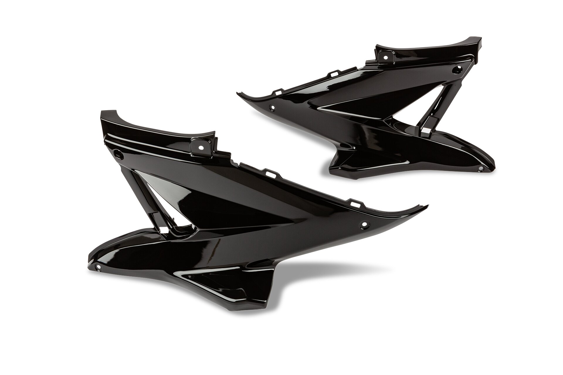 Levně STR8 Sada bočních krytů / plastů, černé, Yamaha Aerox / MBK Nitro do 2013