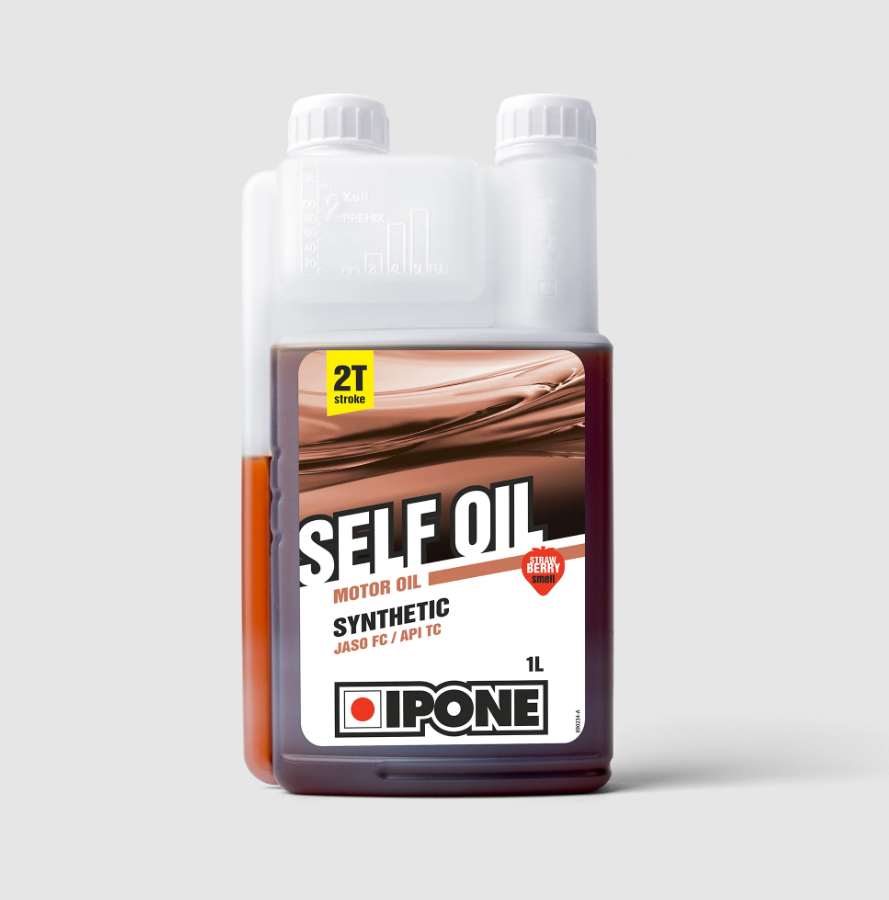 Olej IPONE Self Oil strawberry 2T polosyntetický 1L OU173
