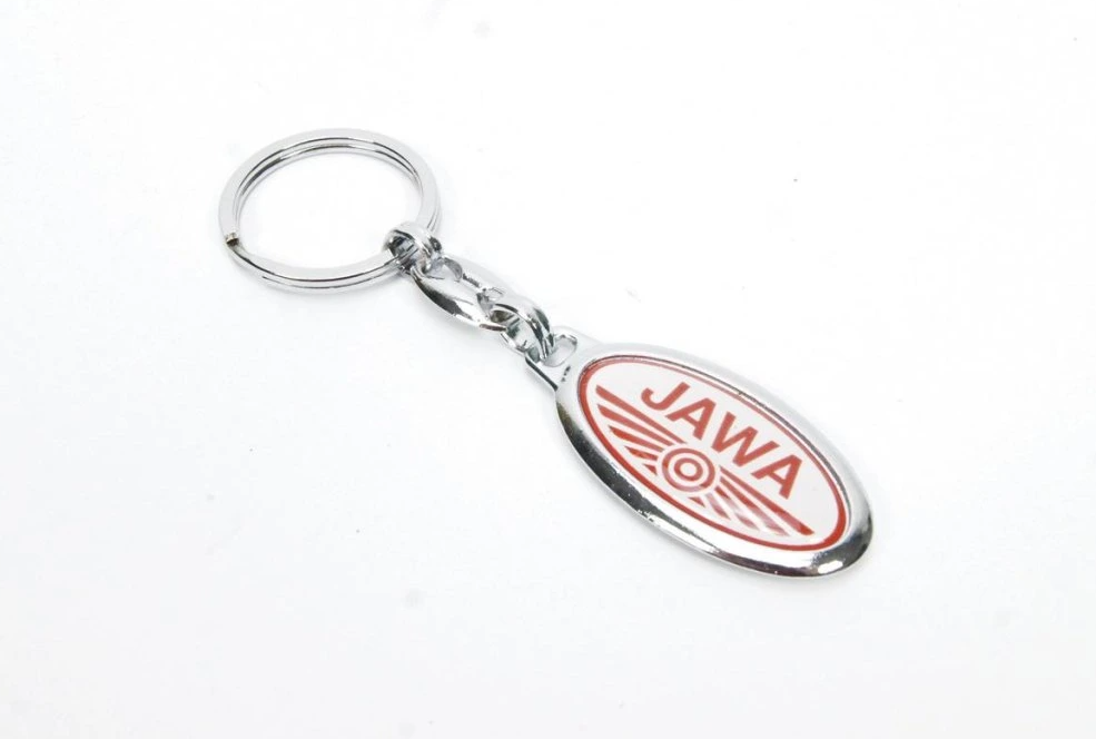 Motomax Klíčenka Jawa bílo - červená RCPJW02