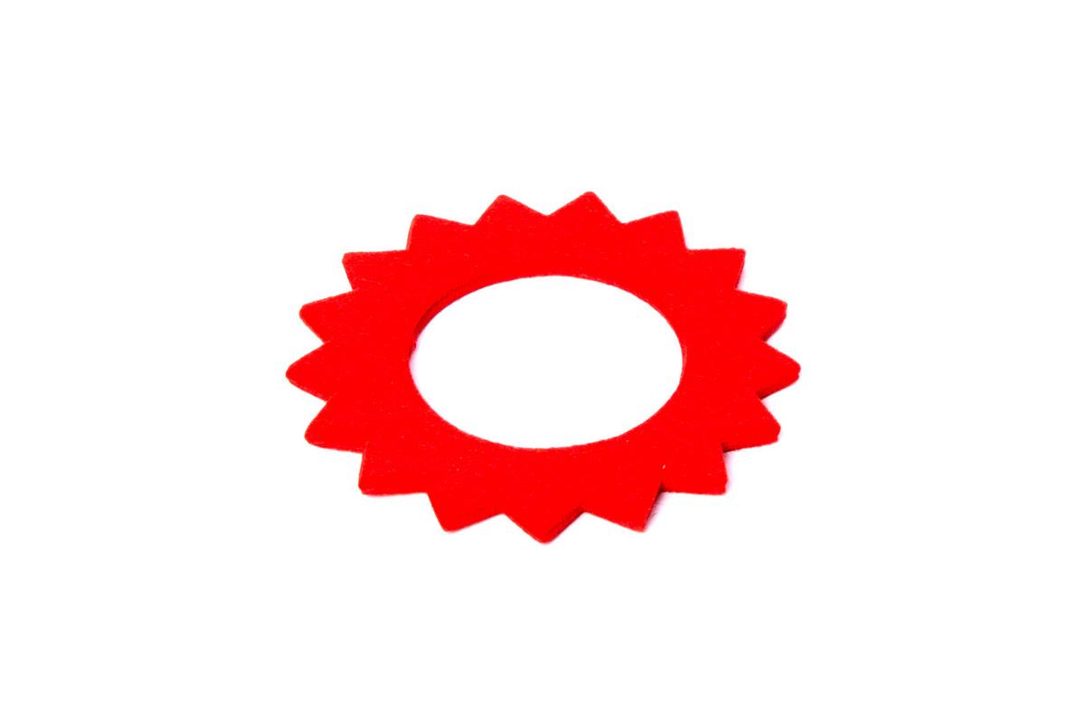 MOTOMAX, s.r.o. Dečka/filc víčka nádrže -červená hvězda  *M