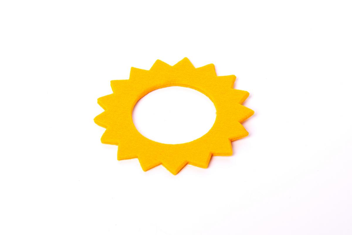 MOTOMAX, s.r.o. Dečka/filc víčka nádrže -žlutá hvězda  *M