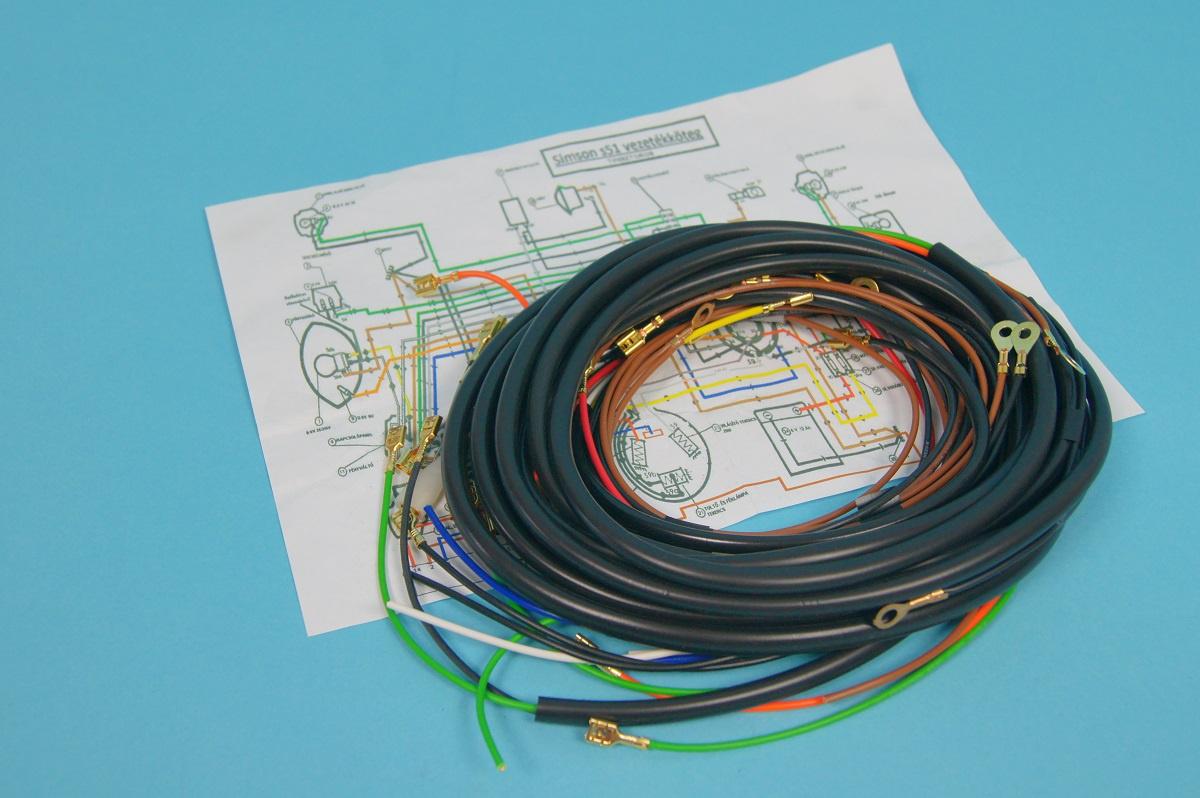 Ostatní Elektroinstalace úplná SIMSON S51 (12V tyristor)
