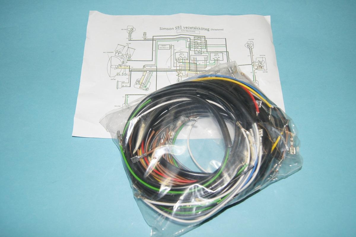 Ostatní Elektroinstalace úplná SIMSON S51 (6V tyristor)