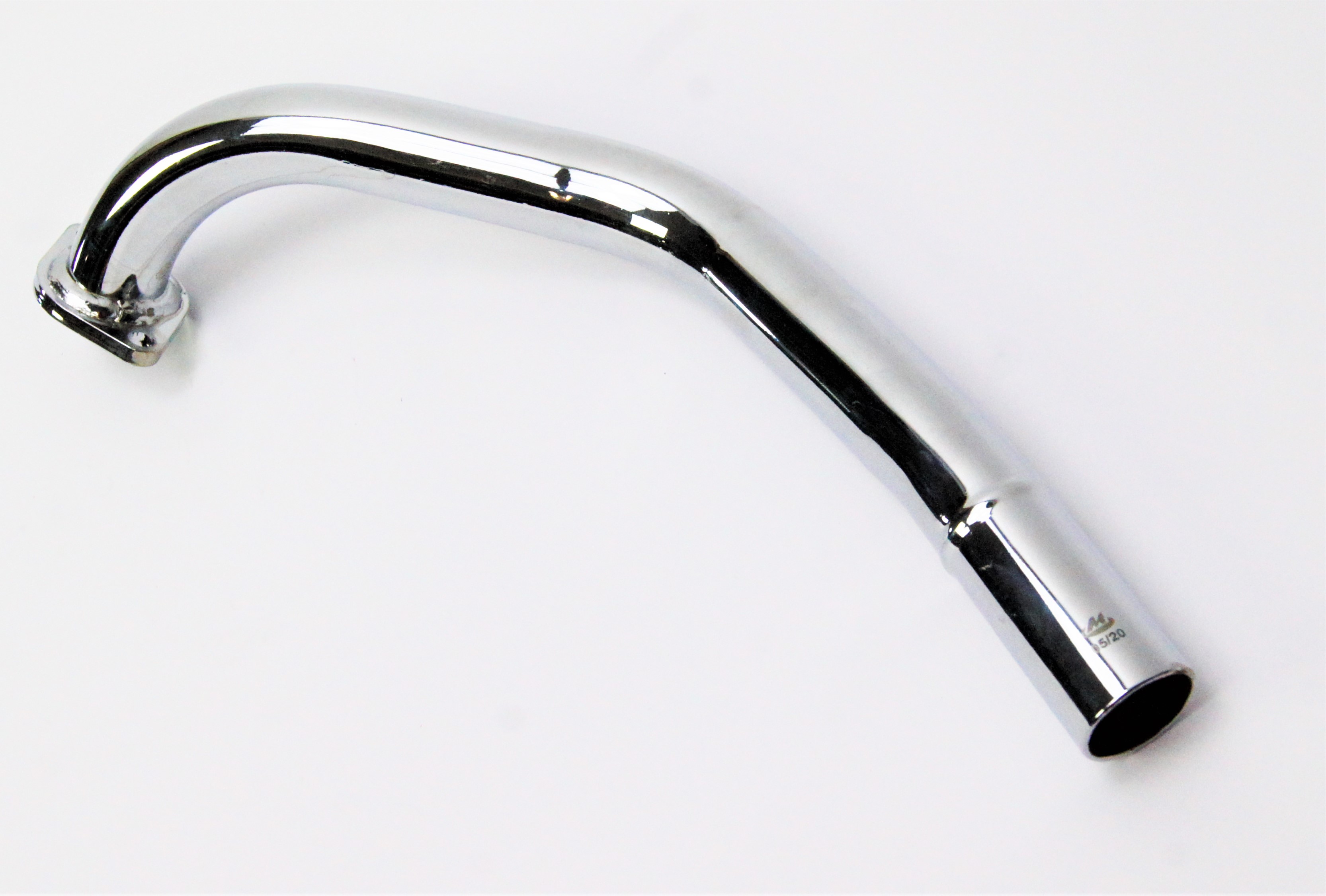 MOTOMAX, s.r.o. Koleno výfuku s prolisem JAWA 50 - 05, 20 II. jakost - chrom  *M