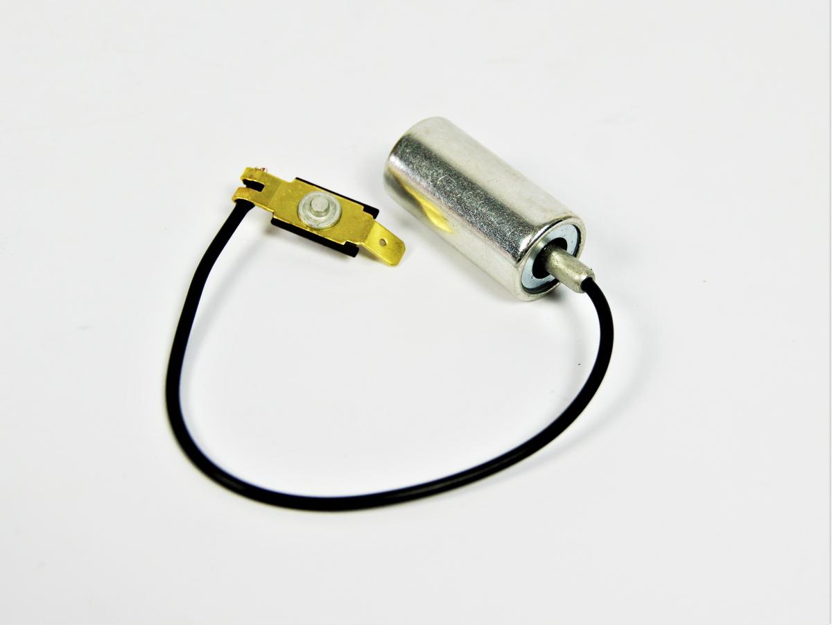 MOTOMAX, s.r.o. Kondenzátor s konektorem JAWA, ČZ (kabel 180mm)  *M