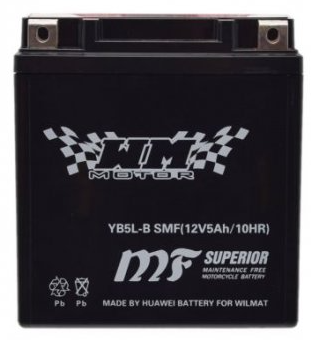 Ostatní Motobaterie WM 12V 5Ah YB5L-B (gelová) SIMSON, MZ ,JAWA