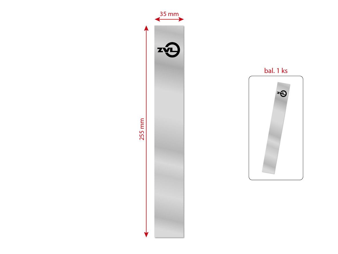 MOTOMAX, s.r.o. Nálepka nádrže ZVL stříbrná - černý potisk  *M