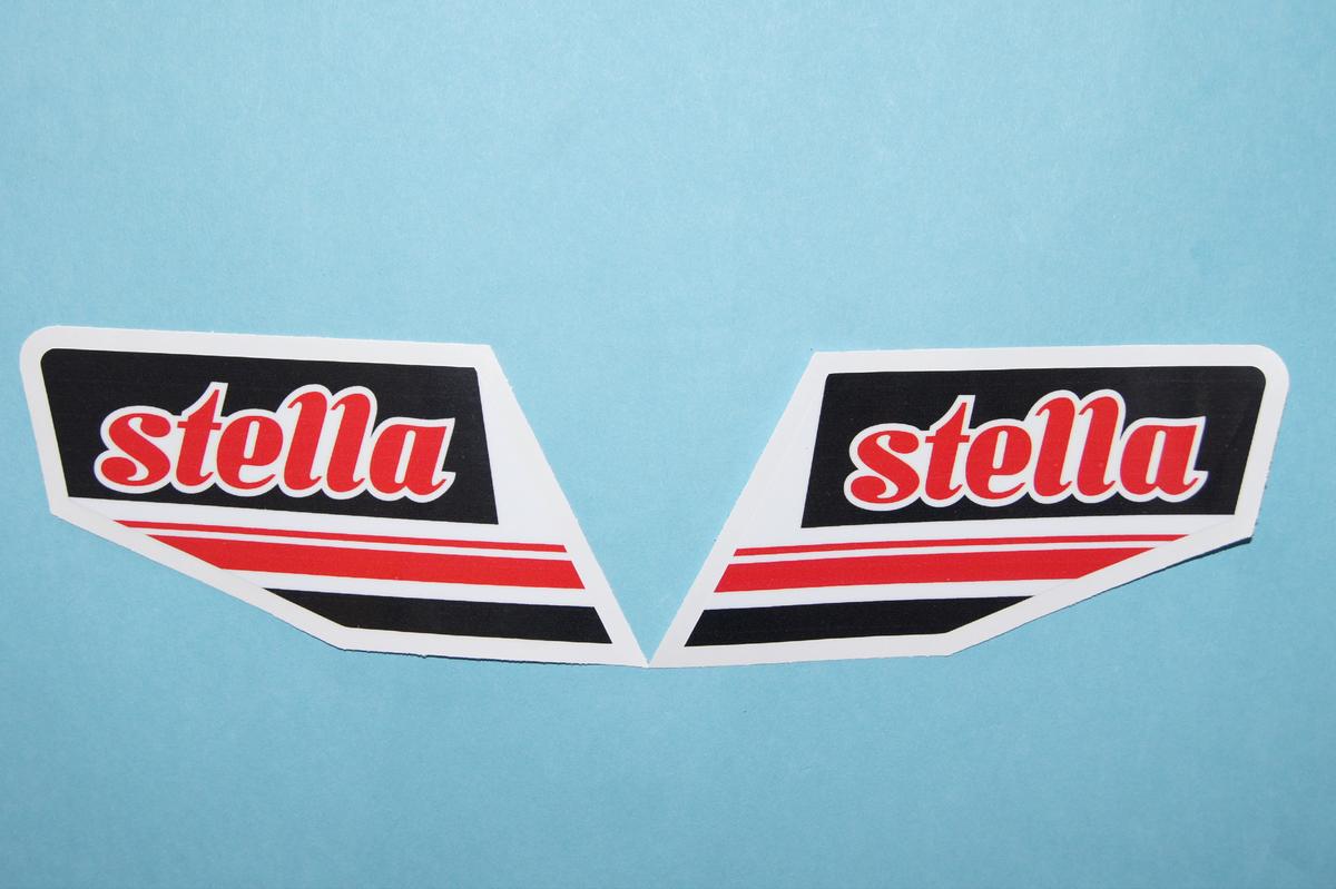 MOTOMAX, s.r.o. Nálepka STELLA červená  2ks  *M