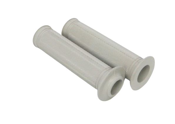 MOTOMAX, s.r.o. Návlek plynu rychlopalu SPORT rovný zaslepený + Levý návlek - sada 2ks šedá  *M