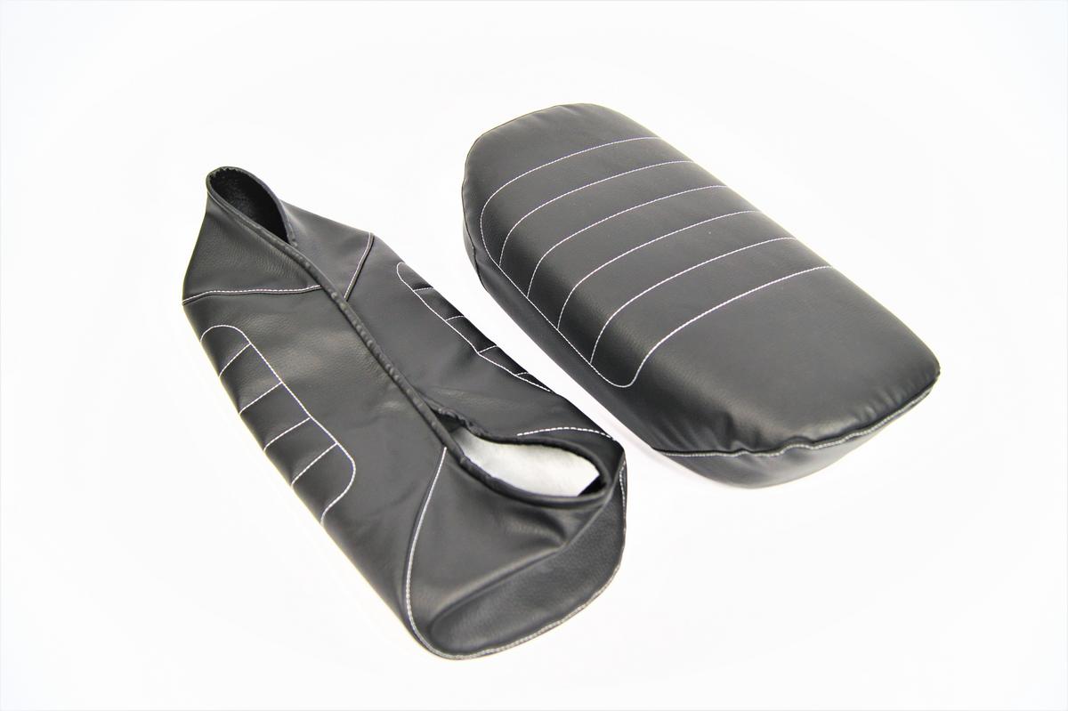 MOTOMAX, s.r.o. Potah sedla prošitý černý BABETTA STAR 134, STELLA (originál sedlo)  *M