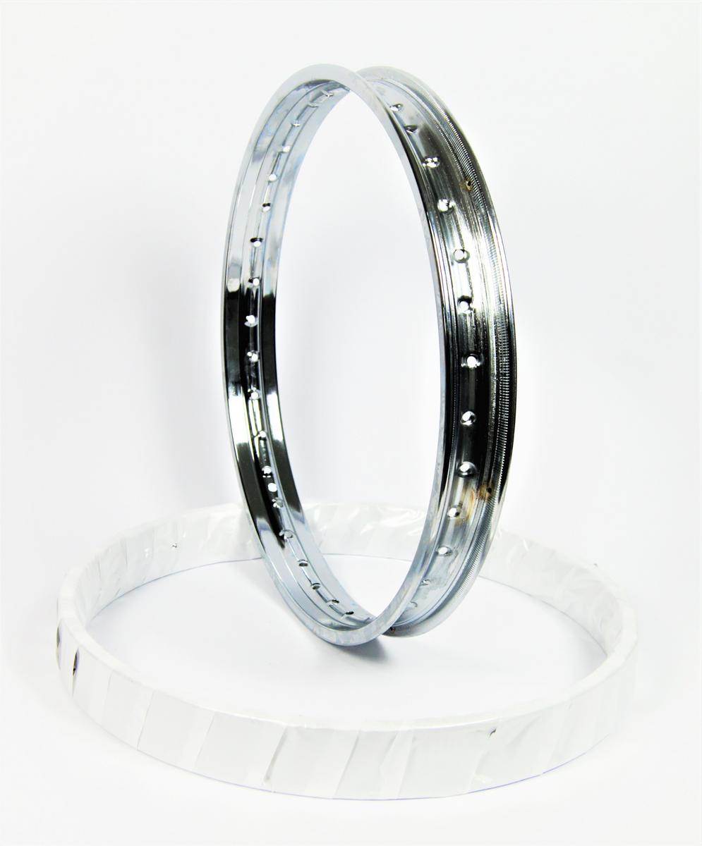 Ostatní Ráfek 1,60 x 19 chrom JAWA Pérák, ČZ - T, C