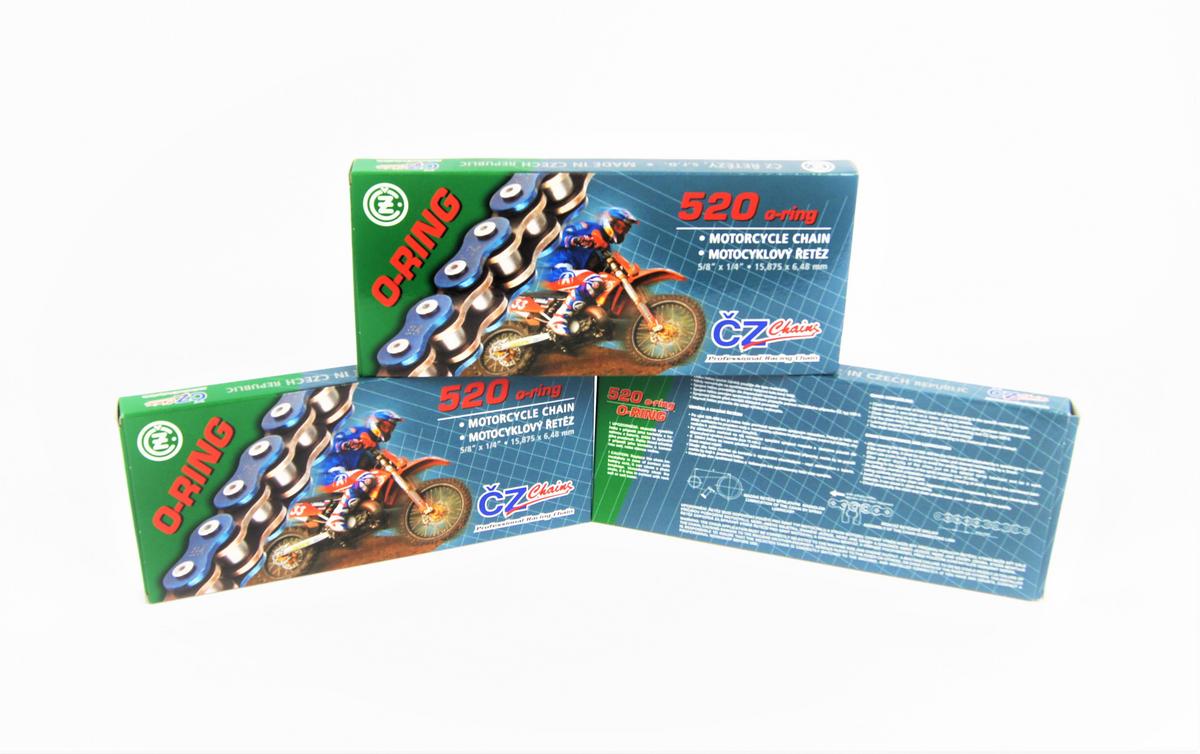 Ostatní Řetěz ČZ  5/8 x 1/4 520 O-kroužek se sponou 120 čl. (Enduro)